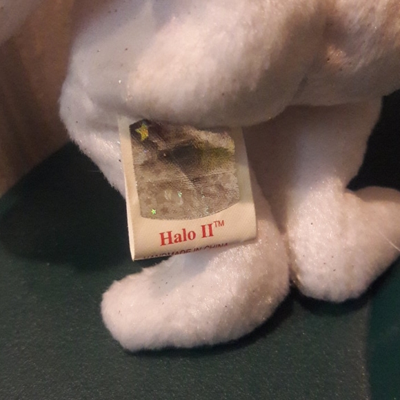 ❤TY Halo II Jingle Beanies Pink and Gold - Picture 4 of 5